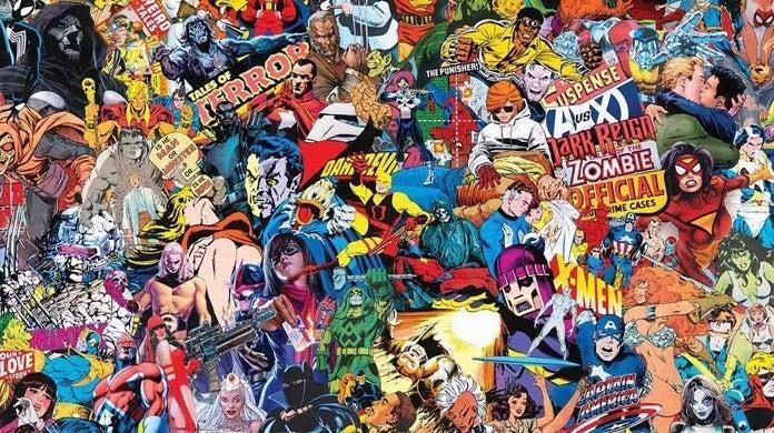 DC Comics Comic Book Art Collage Marvel Comics Custom Made Custom Comic Art