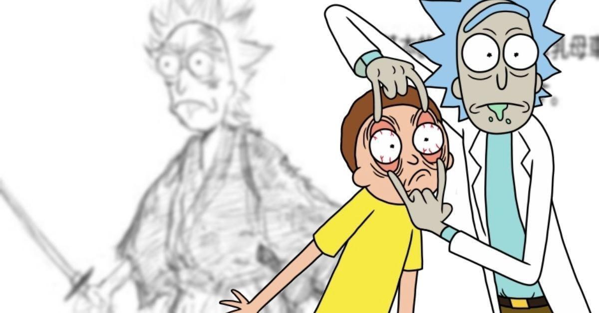 Rick and Morty Shares Rough Designs from Samurai Anime Short