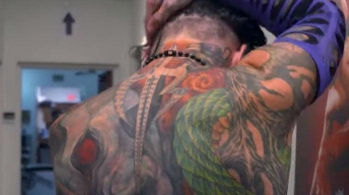 What does WWE Star Jeff Hardys back tattoo mean