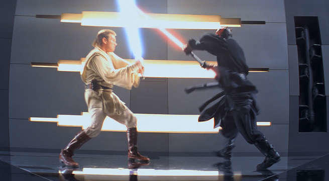 Maul and Qui Gon's Death  Star Wars: The Phantom Menace (1999) 