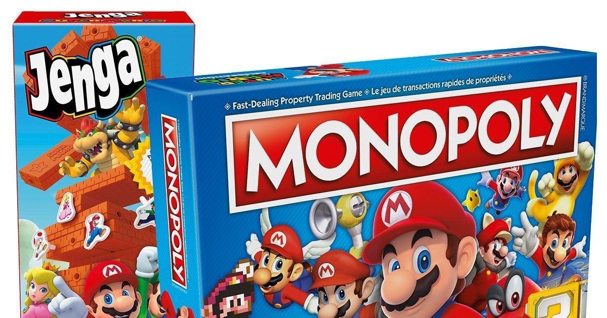 Super Mario 35th Anniversary Monopoly and Jenga Games Are up for