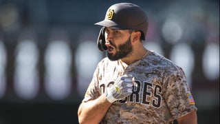 Hosmer's slam vs. Dodgers, Los Angeles Dodgers, Los Angeles, HOS THE  BOSS. Eric Hosmer's feeling grand today in LA!, By San Diego Padres