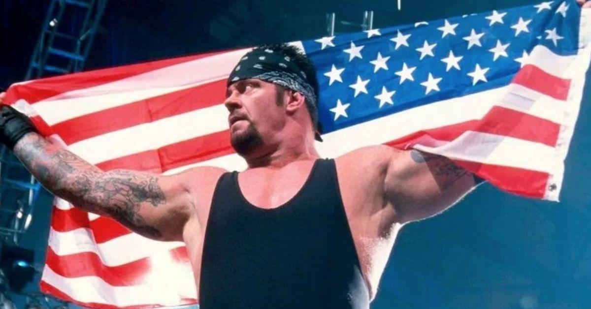 Undertaker american flag discount shirt