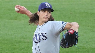 Rays' Tyler Glasnow blames torn elbow ligament on MLB's substance