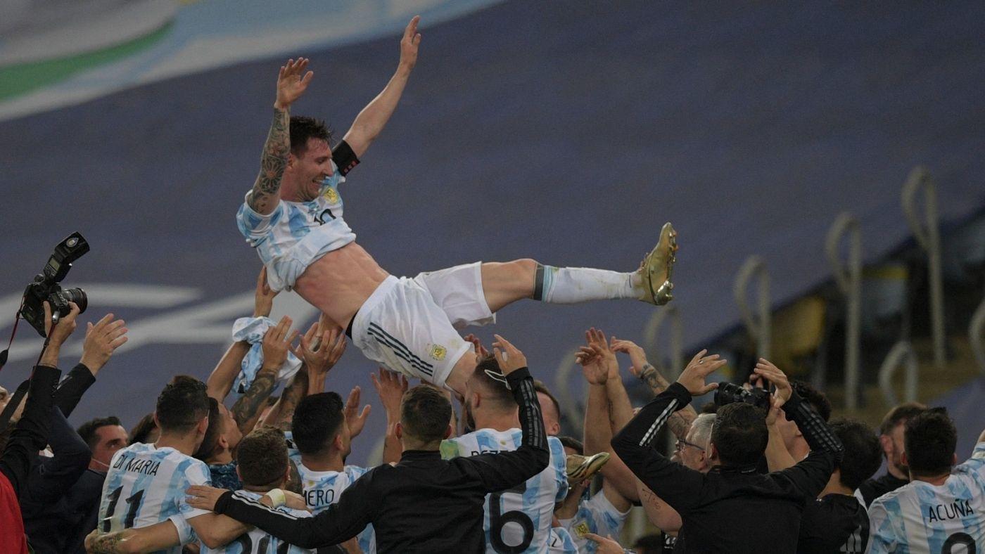 Argentina Vs Brazil Copa America Final 21 Score Messi Achieves International Glory For First Time Cbssports Com