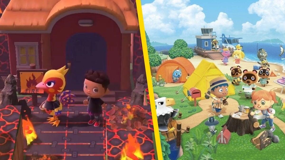 Animal Crossing New Horizons Player Builds Pokemon Gyms for Villagers