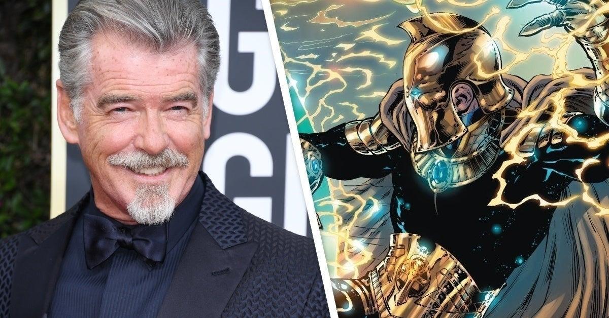 TheHollywoodReporter informa que #PierceBrosnan se une al elenco de # BlackAdam y que este le estará dando vida al icónico #DoctorFate.…