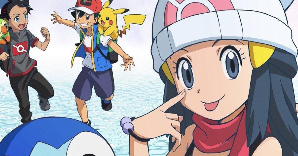 Pokemon Journeys Drops Poster for Dawn's Return