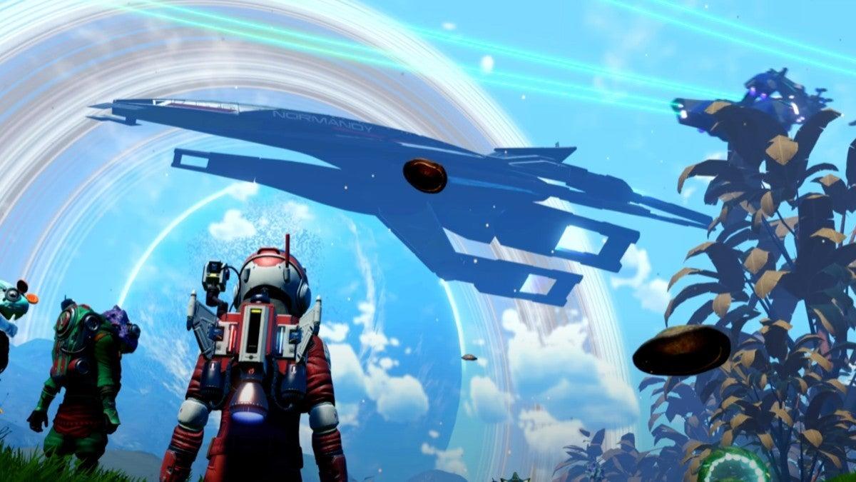 No Man's Sky Adds the Normandy Starship From Mass Effect