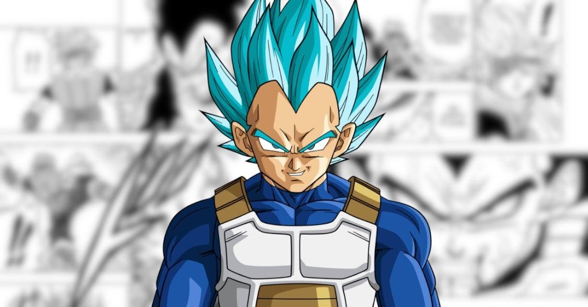 Desenho do vegeta super sayajin blue