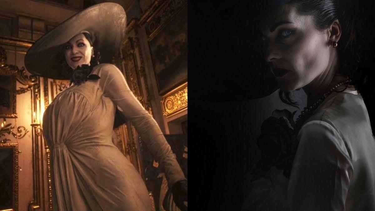 Resident Evil Village's Lady Dimitrescu Face Model Cosplays as the Villain