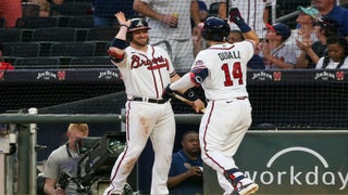 The Atlanta Braves covered their All-Star logos with a simply gray