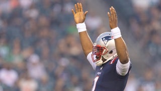 Patriots rout Eagles 35-0, Newton, Jones star at QB