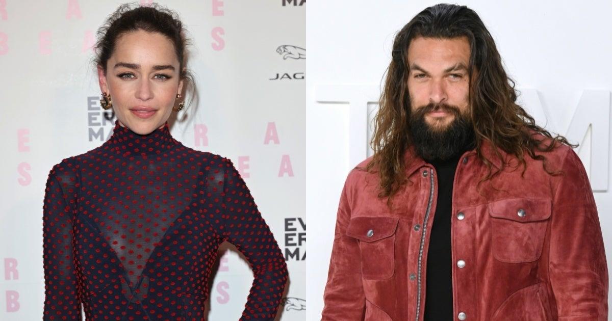 Jason Momoa Sweeps Emilia Clarke off Her Feet During Small 'Game of