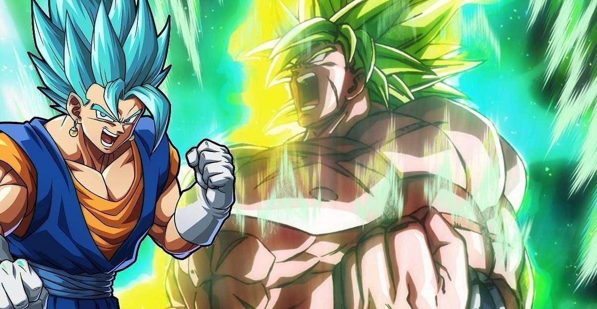 Epic fight of gogeta blue and broly - DB art site - Drawings