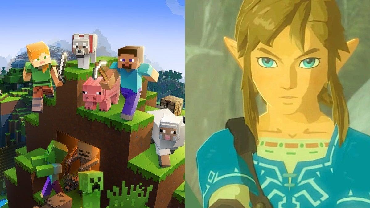 Jogador de Minecraft recria mundo de Zelda BOTW