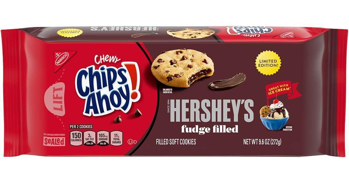 Chips Ahoy Releases New Hershey's Fudge Filled Cookies