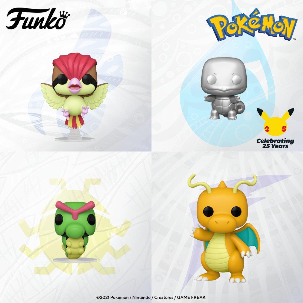 New Funko Pokemon Pop Figures Pidgeotto Dragonite Caterpie And More