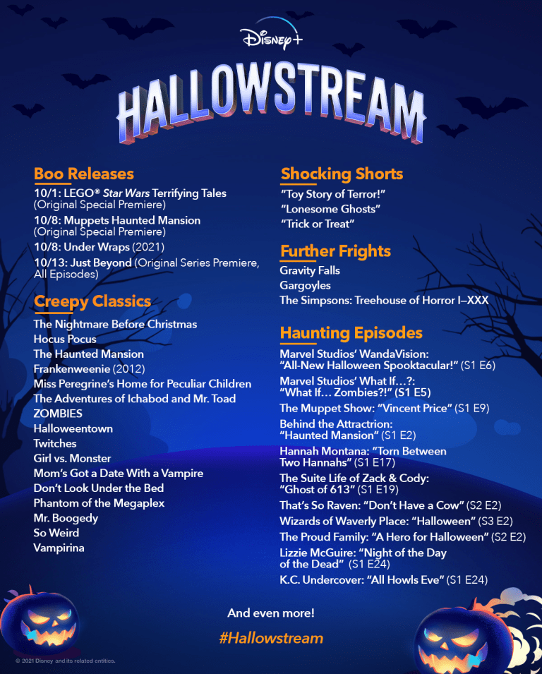 Disney+ Reveals Slate of HalloweenThemed Offerings