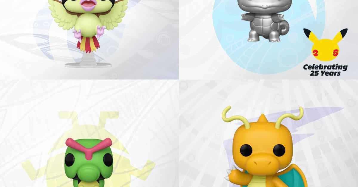 New Funko Pokemon Pop Figures Pidgeotto Dragonite Caterpie And More