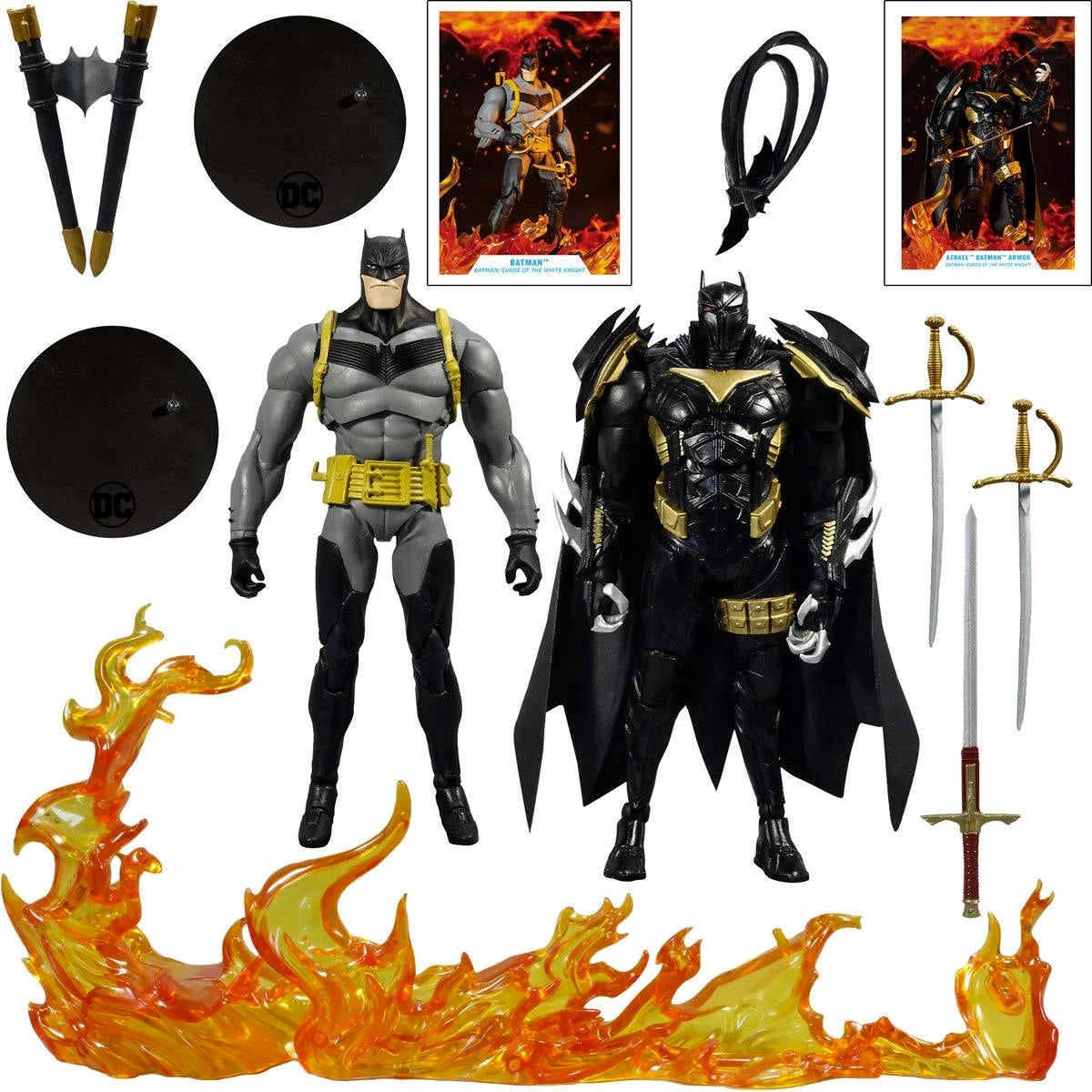 Pack Batcycle + 2 figurines Batman et Flash