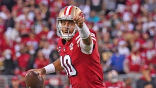 Jimmy Garoppolo throws TD pass after replacing injured Trey Lance