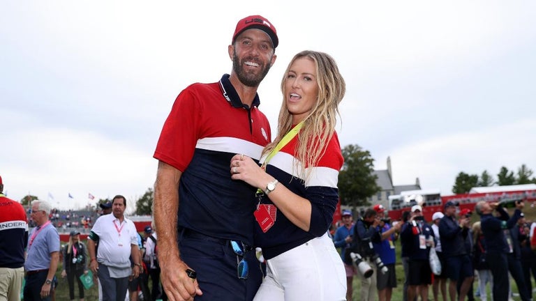 Paulina Gretzky Jumps Into Dustin Johnson's Arms After Ryder Cup Win
