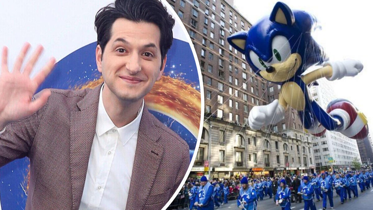 ben schwartz reveals his role in the sonic the hedgehog macy s float