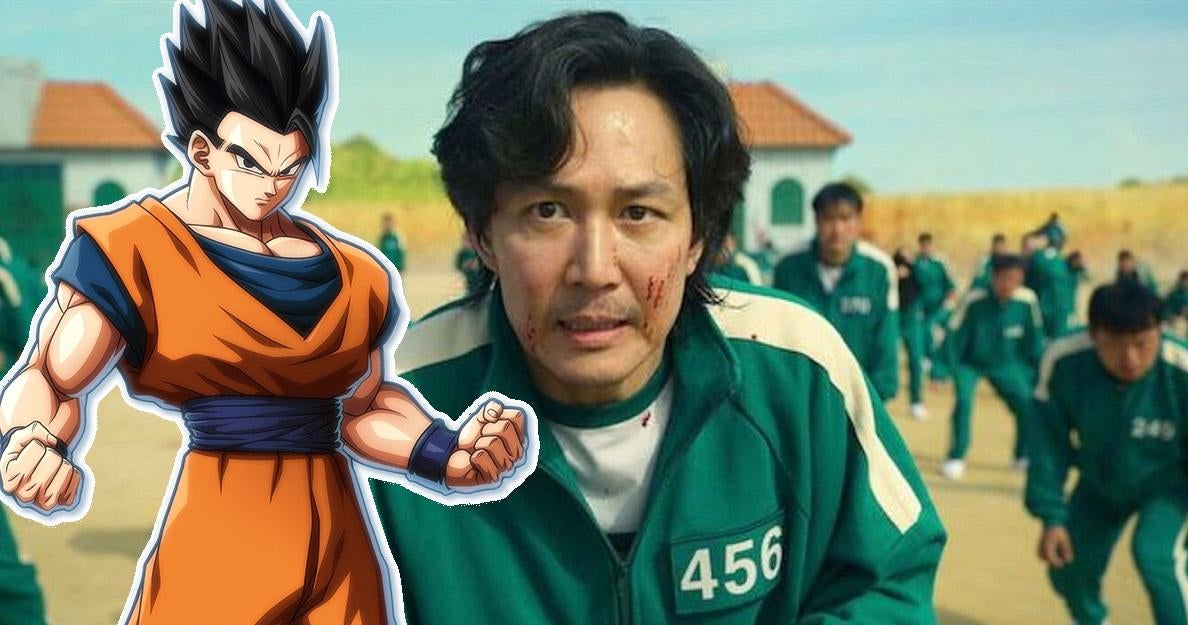 이 Gohan 크로스 오버로 드래곤 볼을 다루는 오징어 Netflix 게임