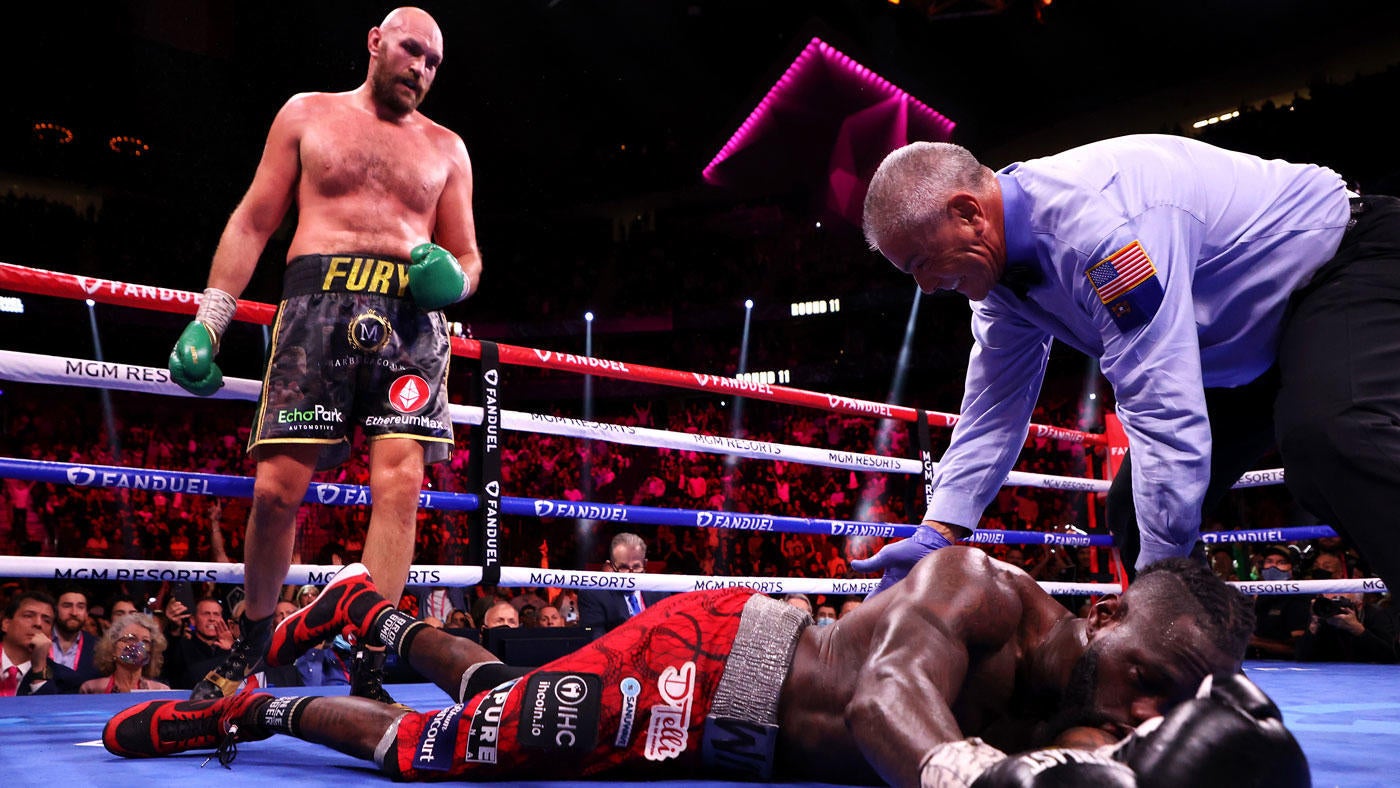 burst Min fremtid Tyson Fury vs. Deontay Wilder 3 fight results: 'Gypsy King' rallies to TKO  'Bronze Bomber' in epic thriller - CBSSports.com