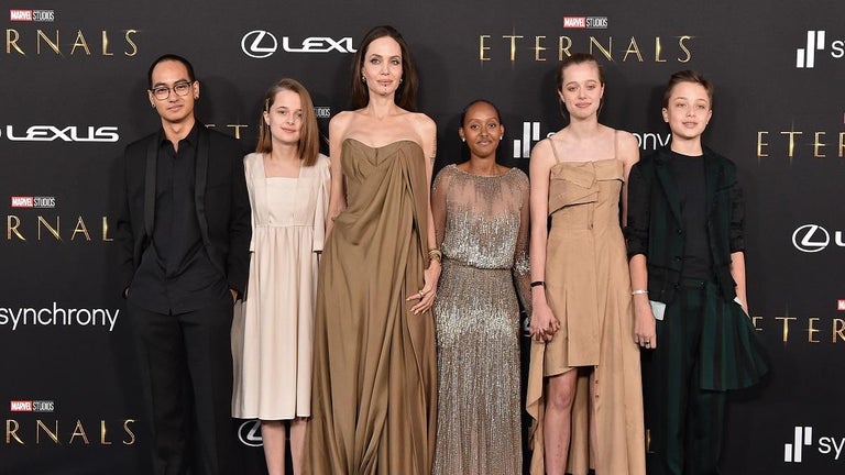 Angelina Jolie Makes Red Carpet Appearance With 5 of Her and Brad Pitt's Kids