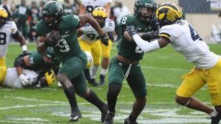 Kenneth Walker III's best photos at Michigan State