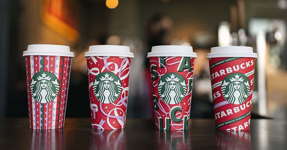 Starbucks Reveals Holiday 2021 Cups and First-Ever Non-Dairy Holiday Drink