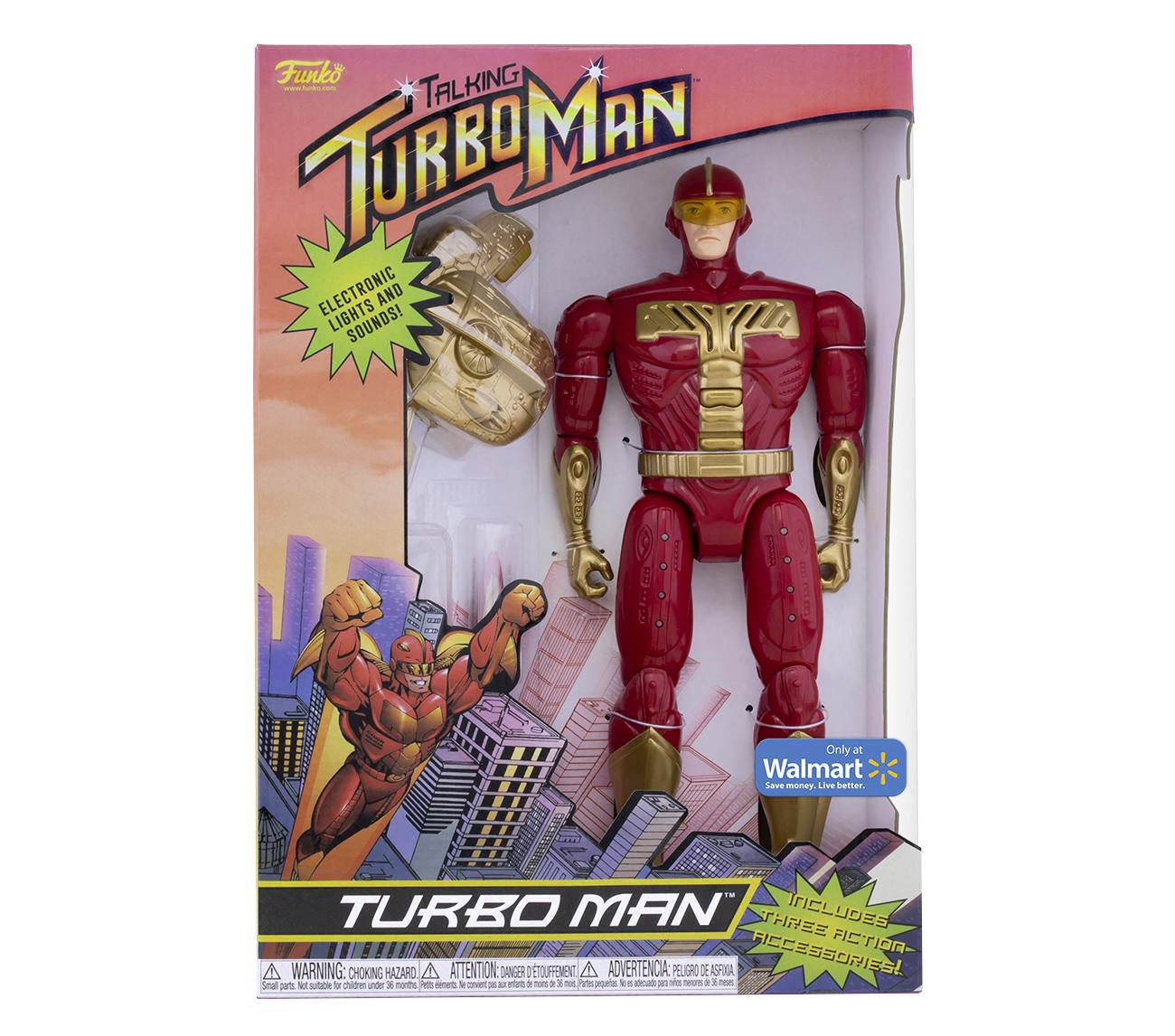Funko Turbo Man Jingle All The Way Action Figure Walmart Exclusive! In Hand!