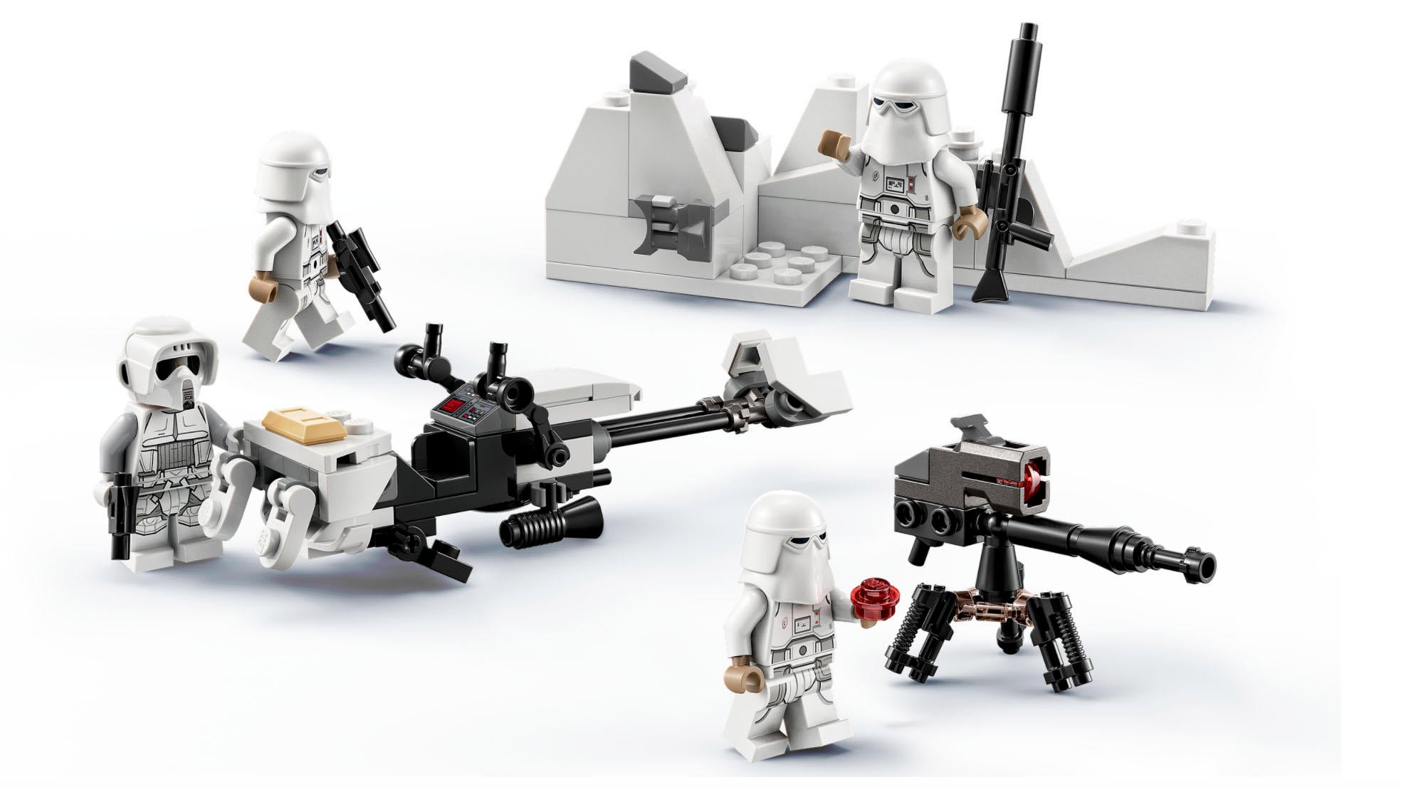 LEGO Star Wars Hoth AT ST and Snowtrooper Battle Pack Sets Revealed