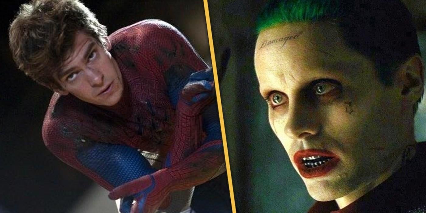 andrew garfield spider man jared leto joker