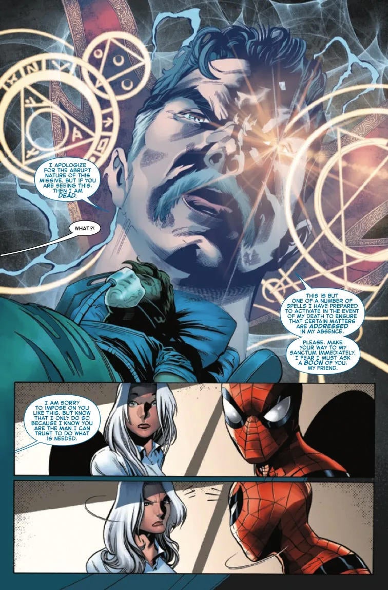 Spider-Man Learns Doctor Strange Is Dead In New Marvel Preview