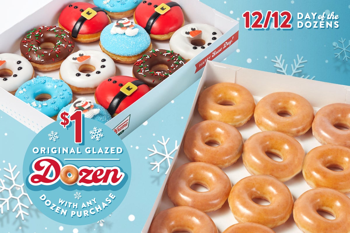 Krispy Kreme Here's How to Get a Dozen Doughnuts for 1