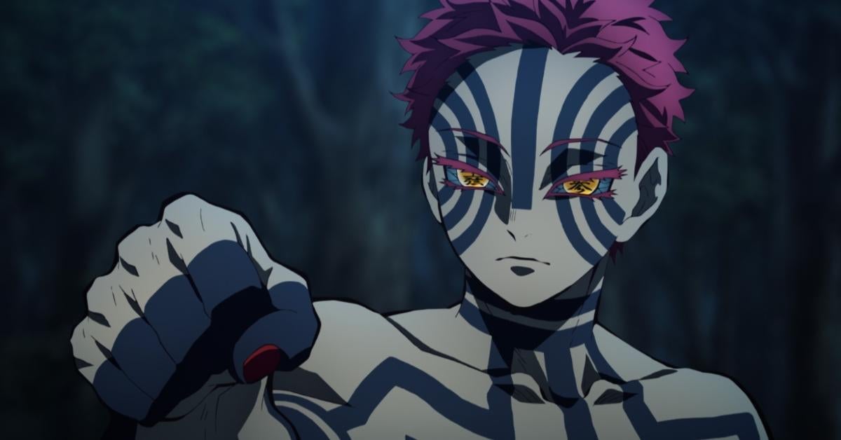 AKAZA DA UM SOCÃO NO DOUMA!  Demon Slayer Kimetsu no Yaiba