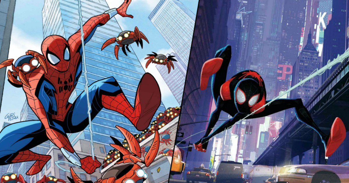 New SENTINEL Marvel SV hành động Spiderman con số Parker dặm Morales con số  mô hình anime Spider-Man vào Spider-verse đồ chơi | Lazada.vn