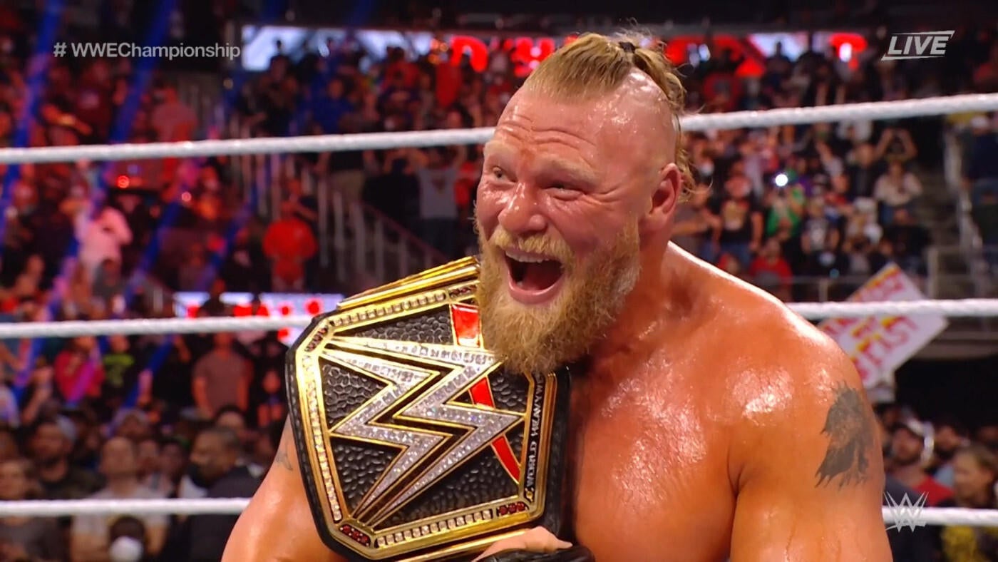 2022 WWE Day 1 results, recap, grades Brock Lesnar pins Big E to win WWE championship in wild main event