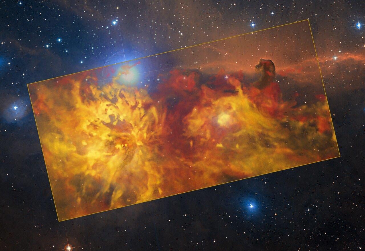 Researchers Release New Image of Fiery "Flaming" Nebula - Vimarsana News