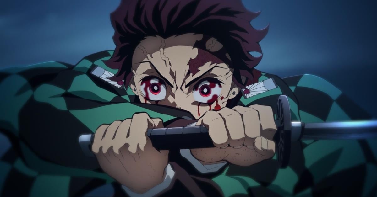 angry, face, Kimetsu no Yaiba, anime, blood, wounds, Kamado