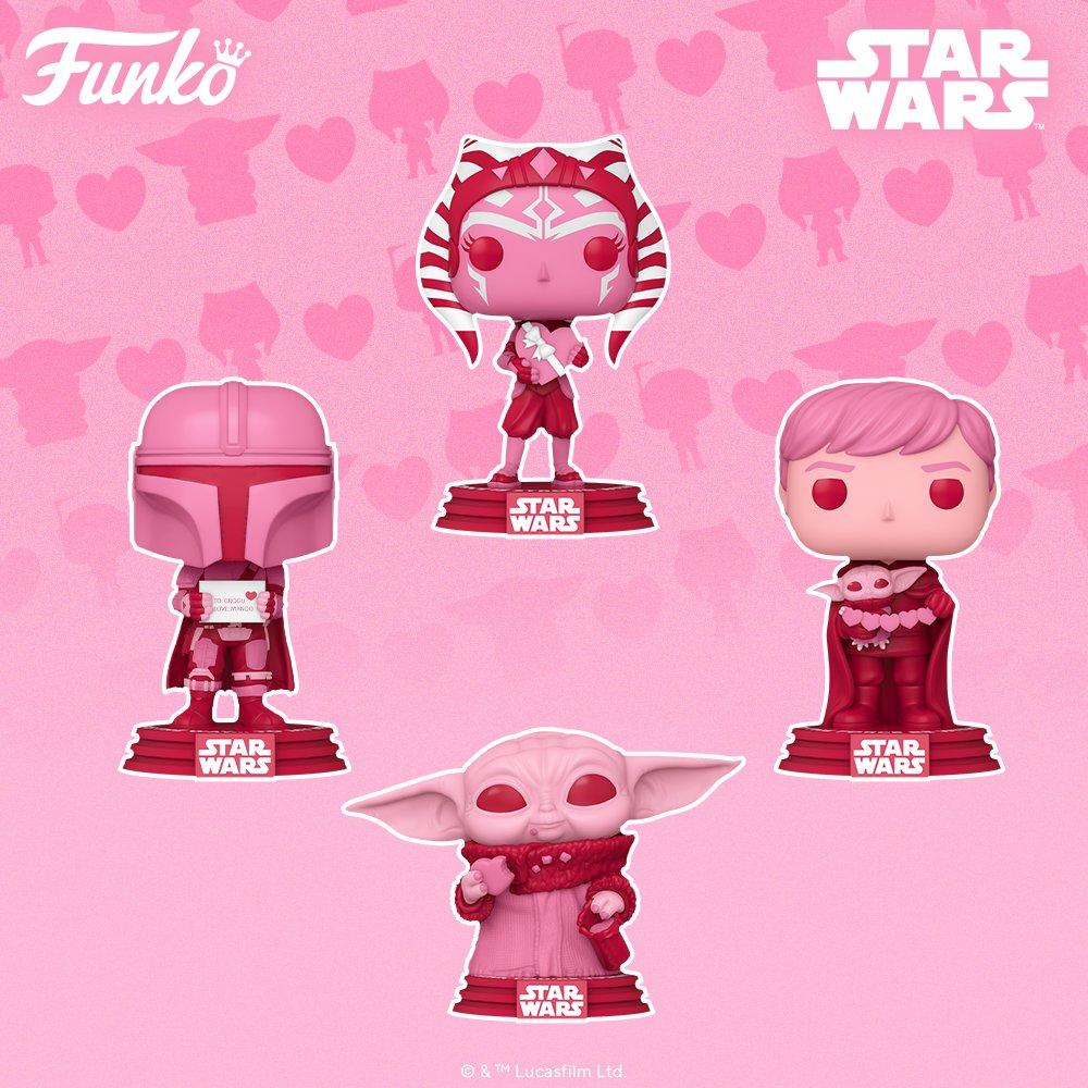 Figurine Funko Pop! - Star Wars - Valentines S2 Mando Avec Grogu