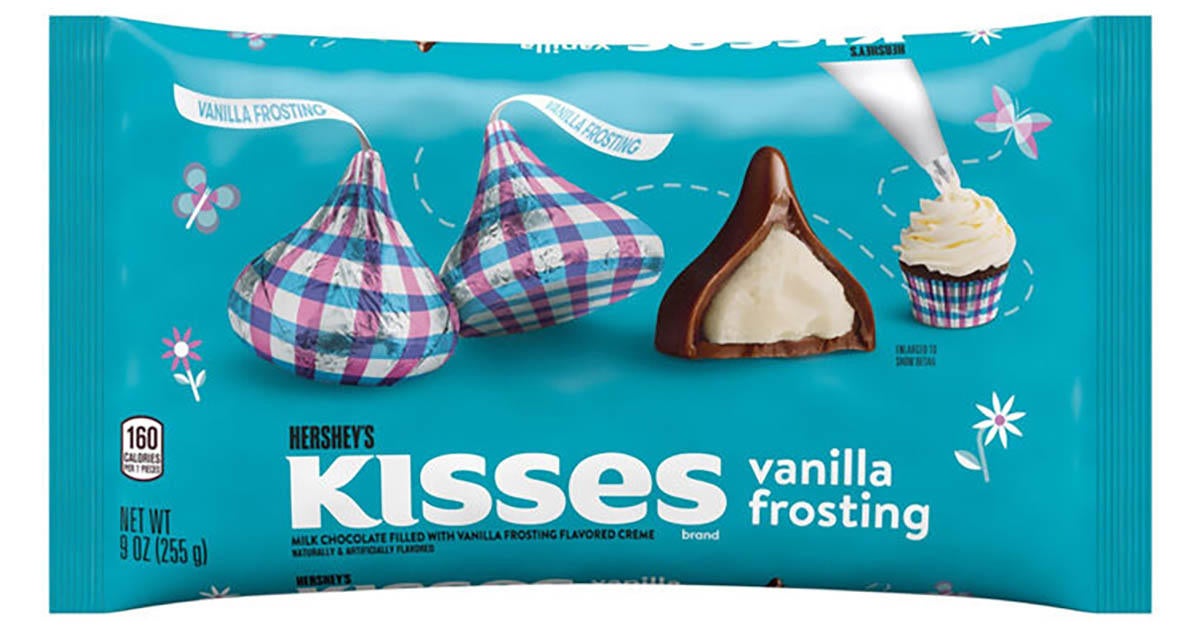 Hershey's Launching New Vanilla Frosting Kisses for Easter