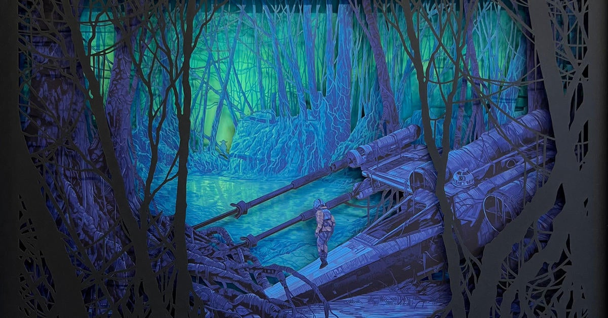 Star Wars: Bottleneck Gallery Releasing Stunning Empire Strikes Back Shadowbox by Daniel Danger - Vimarsana News