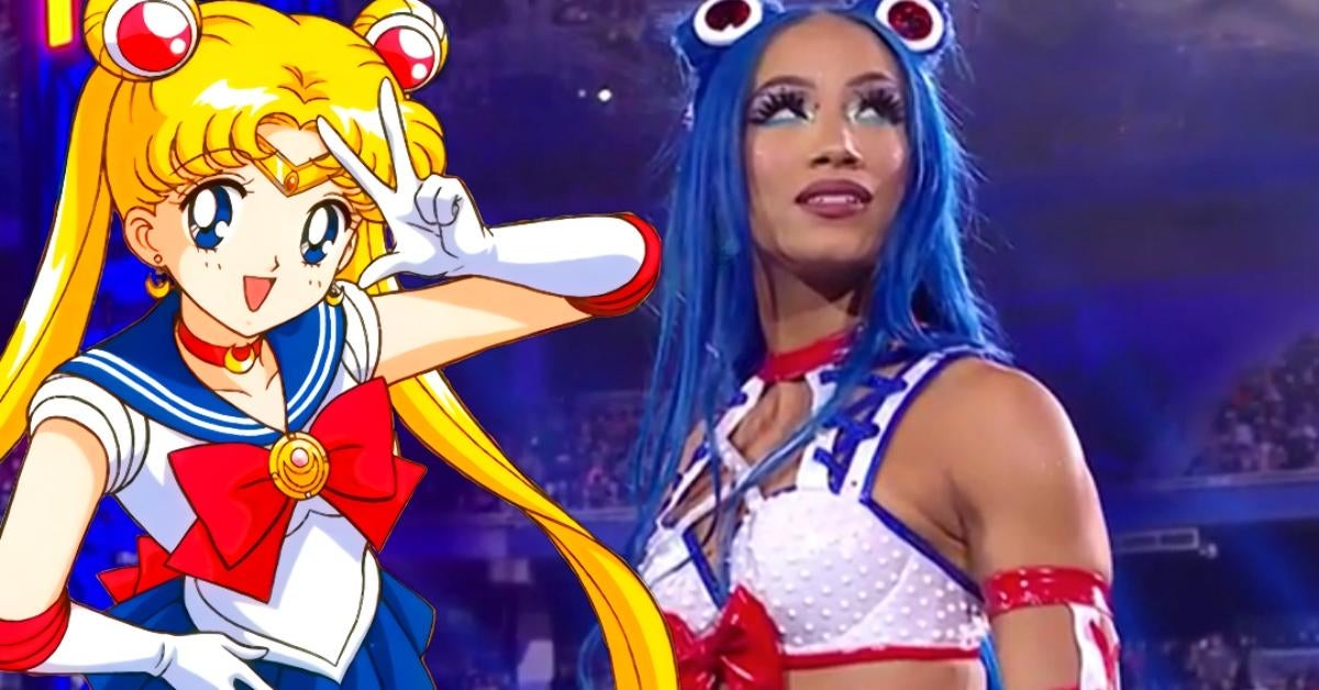 WWE Royal Rumble Sasha Banks Debuts Sailor Moon Gear