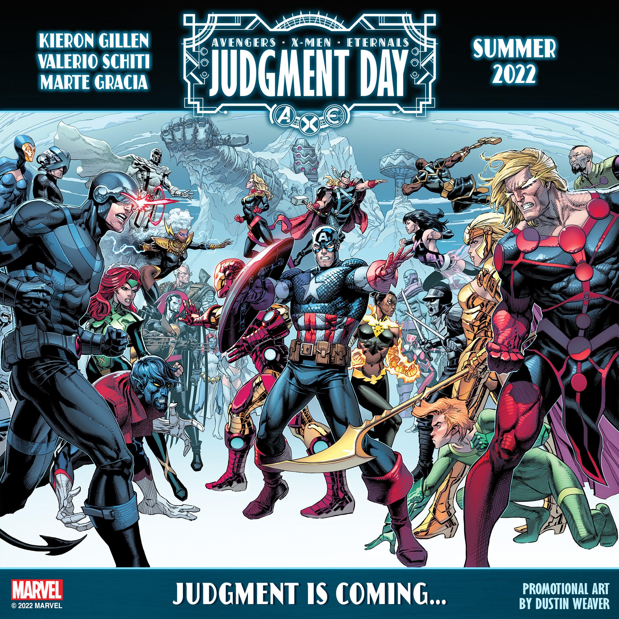Marvel Officially Announces Avengers Eternals X Men Crossover Judgment Day