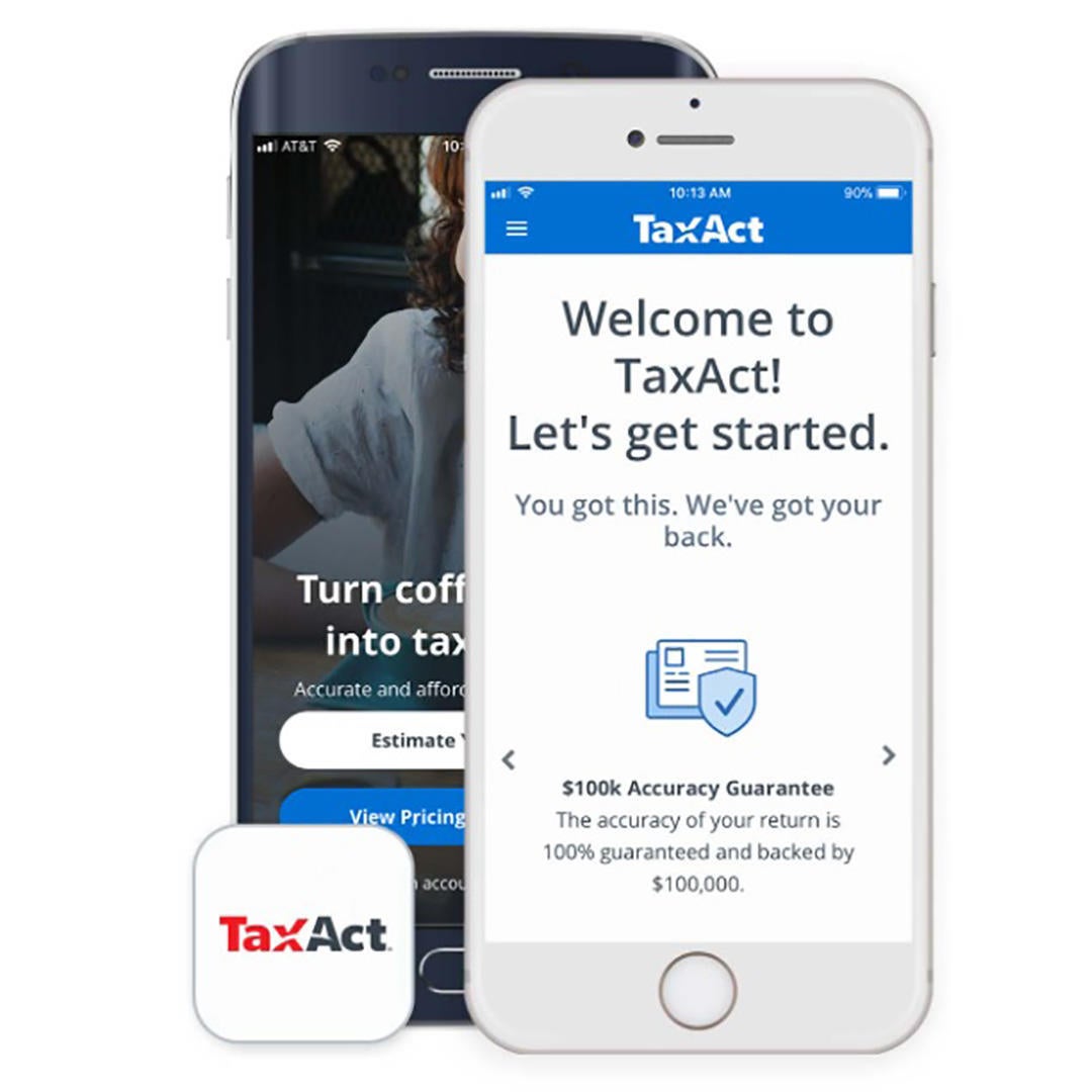 TaxAct App on mobile phones