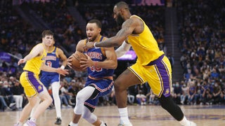 LeBron James sits as Lakers lose at Golden State Warriors; tempers flare in  locker room - Los Angeles Times